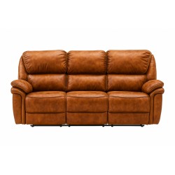 Saranda 3 pers Recliner Sofa - Cognac