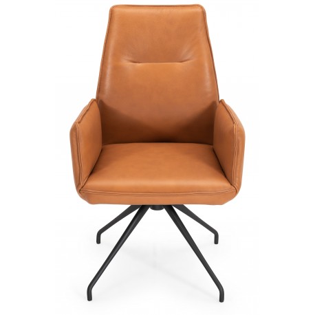 Hjort Knudsen Thisted spisebordsstol ægte læder