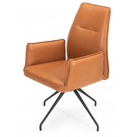 Hjort Knudsen Thisted spisebordsstol ægte læder