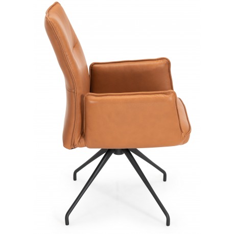 Hjort Knudsen Thisted spisebordsstol ægte læder