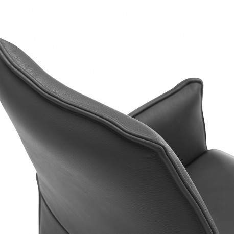 Hjort Knudsen Thisted spisebordsstol ægte læder