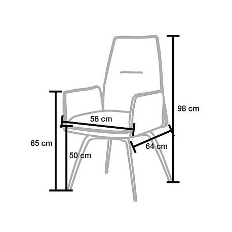 Hjort Knudsen Thisted spisebordsstol ægte læder