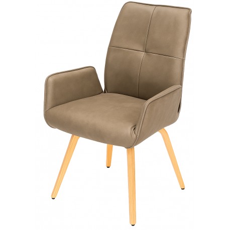 Hjort Knudsen Odense spisebordsstol - Ægte læder