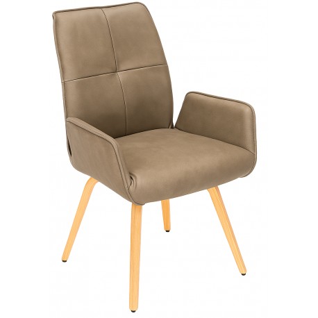 Hjort Knudsen Odense spisebordsstol - Ægte læder