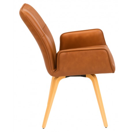 Hjort Knudsen Odense spisebordsstol - Ægte læder