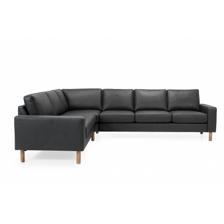 Hjort Knudsen Padborg Læderhjørnesofa