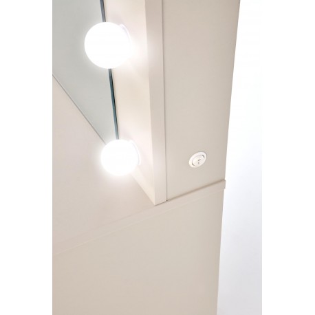 Hollywood XL Sminkebord med spejl - Beige