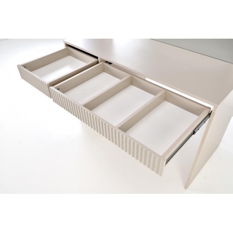 Hollywood XL Sminkebord med spejl - Beige