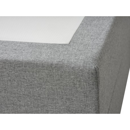 SPACE 7-Zonet 160x200 cm Boksmadras seng med opbevaring lysegrå