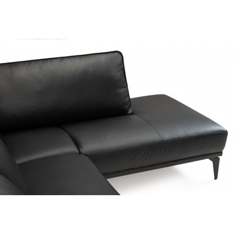Hjort Knudsen Ishøj læder U-sofa Venstrevendt