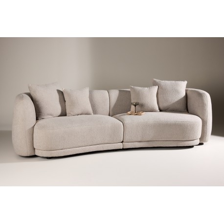 Cielo 3 personers sofa Beige boucle