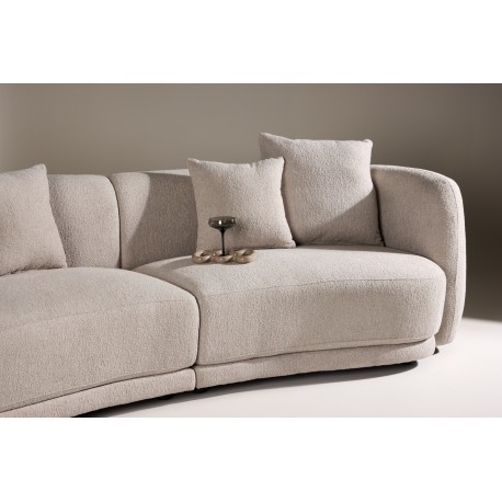 Cielo 3 personers sofa Beige boucle