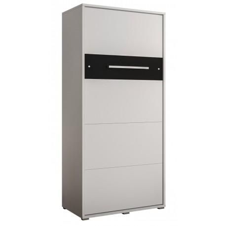 Nordica Skabsseng 90 x 200 cm - Hvid/Sort