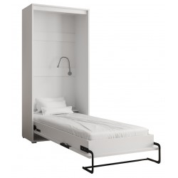 Skabsseng 90x200 cm – Nordica i Hvid med LED