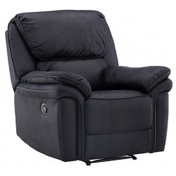 Saranda Recliner Lænestol - Sort Mikrofiber