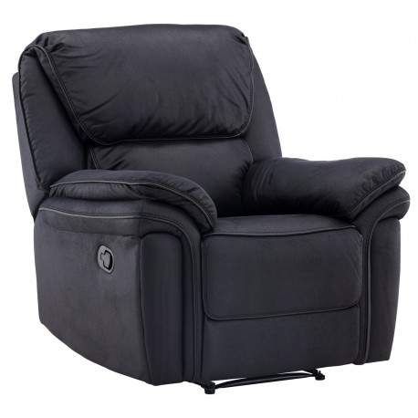 Saranda Recliner Lænestol - Sort Mikrofiber