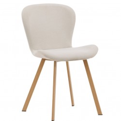 Lilja Spisebordsstol - Beige og Natur