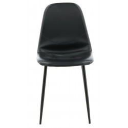 Polar Spisebordsstol - Sort Pu læder