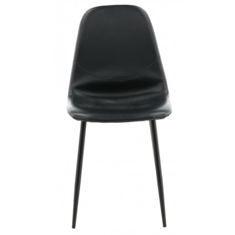 Polar Spisebordsstol - Sort Pu læder