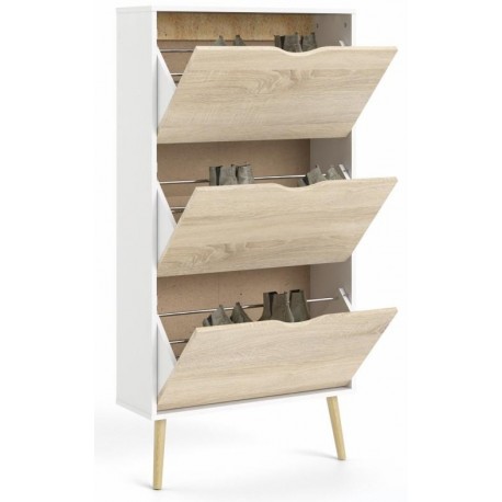 Charlie Skoskab m. 3 skuffer