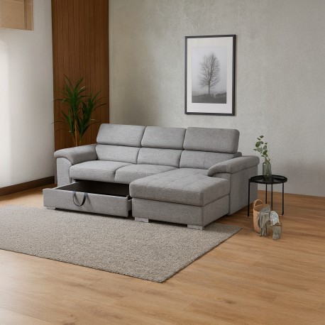Stitch Sovesofa højrevendt - Stof