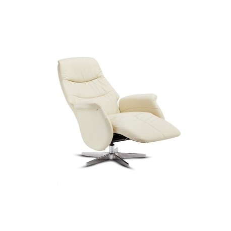 Delta Recliner Cream Læder