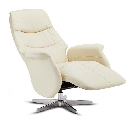Delta Recliner Cream Læder