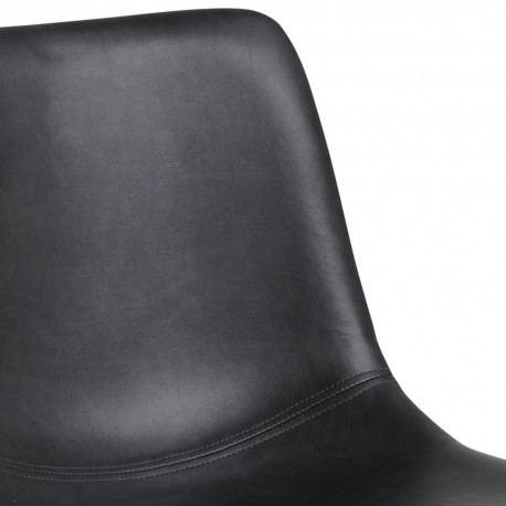 I_Oregon barstol sort læderlook