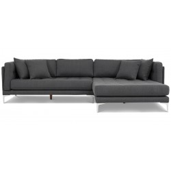 Elias loungesofa højrevendt - Koksgrå Inari 96