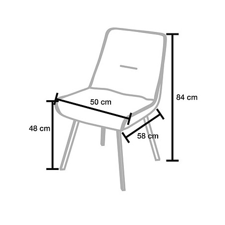 Hjort Knudsen Thisted spisebordsstol ægte læder