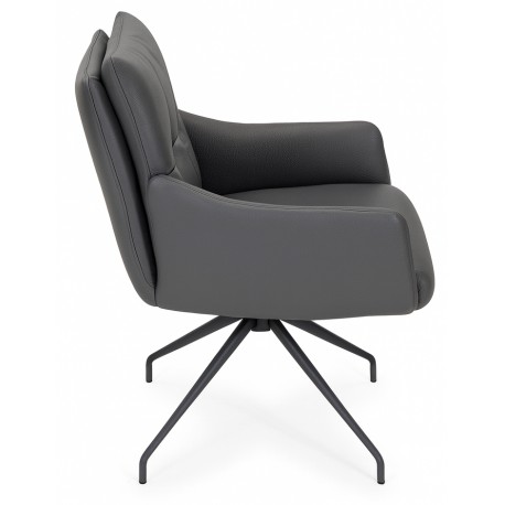 Hjort Knudsen Fredericia spisebordsstol ægte læder