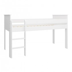 STEENS Alba Halvhøj seng til børn, m. stige - hvid MDF (90x200) OUTLET