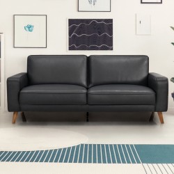 Hjort Knudsen Hvidovre 2 personers lædersofa