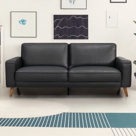 Hjort Knudsen Hvidovre 2 personers lædersofa