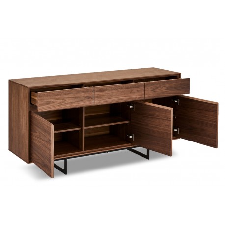 Tokyo Skænk med 3 Låger & 3 Skuffer 155cm - Valnød