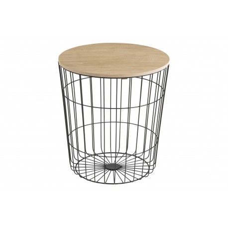 Lotus Sofabord sort Ø43