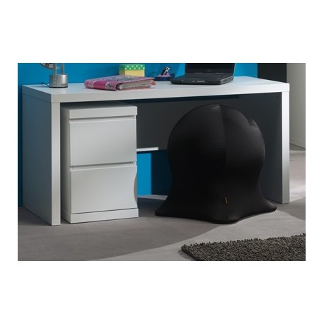 Hvid Computer Lara computervogn med 2 skuffer – hvid, soft-close
