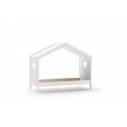 Seng til børn – Amori husseng 90 x 200 cm, hvid