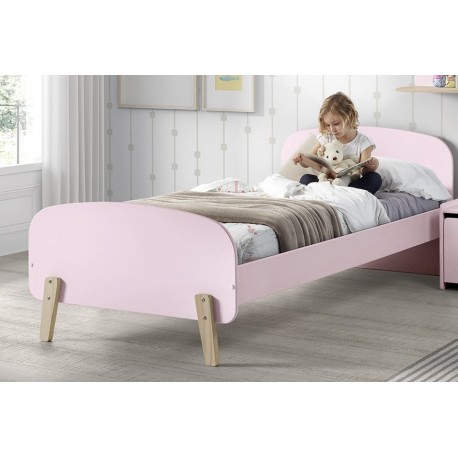 Enkeltseng til børn 90 x 200 cm – Kiddy, lyserød