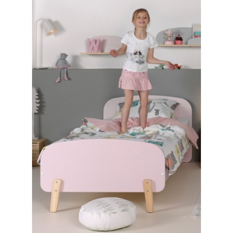 Enkeltseng til børn 90 x 200 cm – Kiddy, lyserød