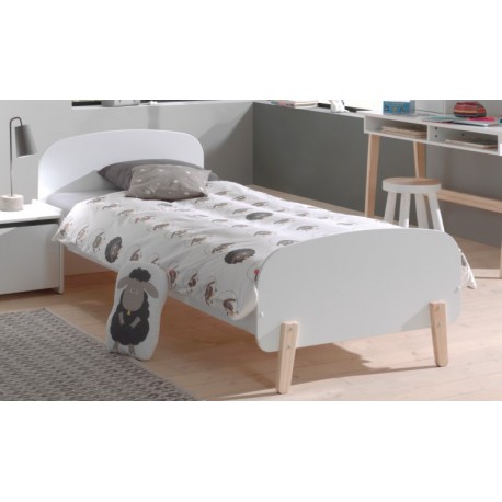 Seng 90 x 200 cm – Kiddy, hvid