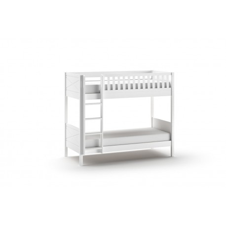 Køjeseng 90 x 200 cm – Scott, hvid