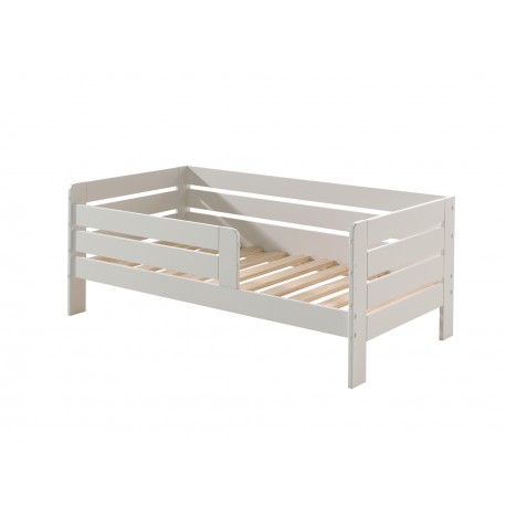 Børneseng 70 x 140 cm – hvid junior/toddler seng i massivt fyr
