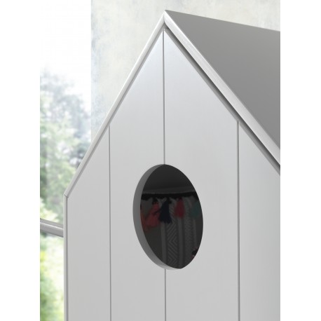 Børneskab sæt med åbent skab og mintgrøn dør – Casami, flerfarvet