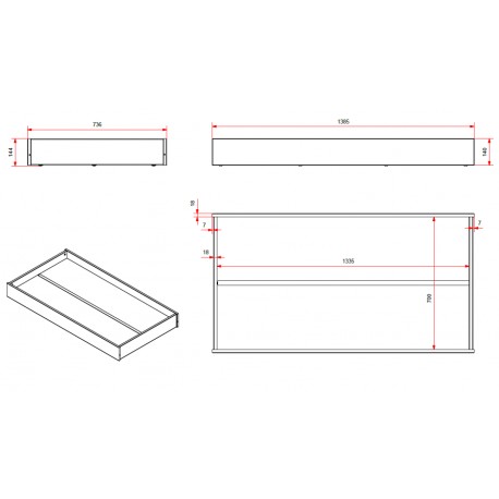 Tremmeseng junior 70 × 140 cm med skuffe – grå (TOD)