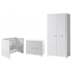 Babyværelse sæt 3-dele – Erik, hvid