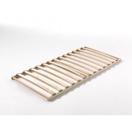 Enkeltseng 90×200 med lamelbund – Erik, hvid