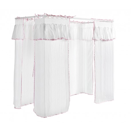 Himmelseng til børn 90 × 200 cm – Amori Sæt, hvid