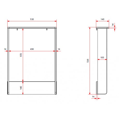 Skuffekommode med pusletop – AMORI, hvid