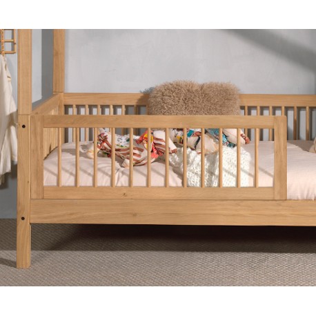 Børneseng med skuffe og sengehest Forrest Oak (90 × 190/200 cm) – eg